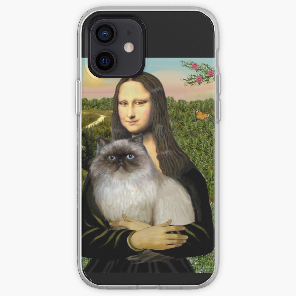 Mona Lisa and her Himalayan cat iPhone Case & Cover