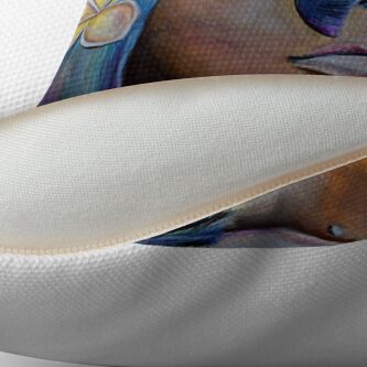 Alternate view of Poetic Blue Throw Pillow