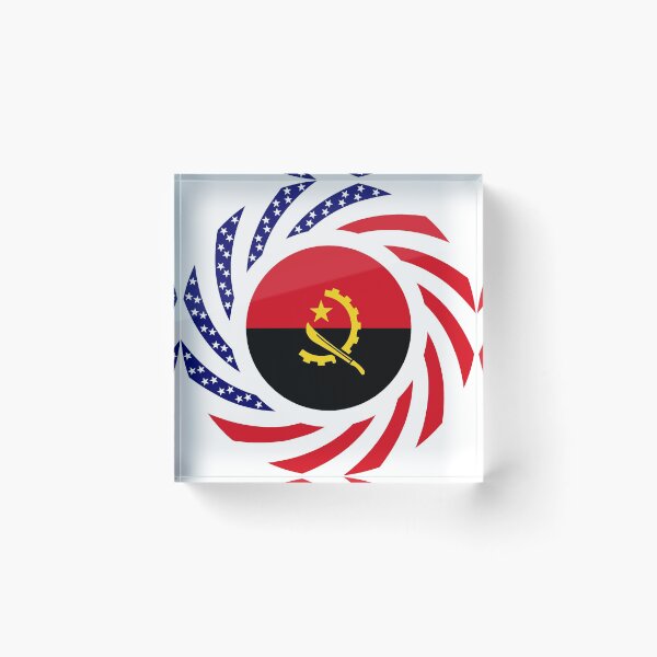Item preview, Angolan American Multinational Patriot Flag designed and sold by Carbon-Fibre Media.