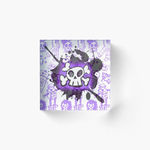 Item preview, Purple Cartoon Skull designed and sold by Roseanne Jones.