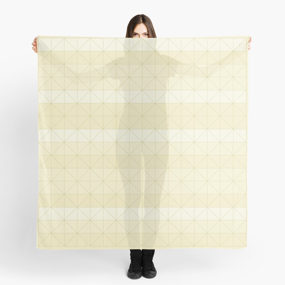 Geometric pattern yellow Scarf