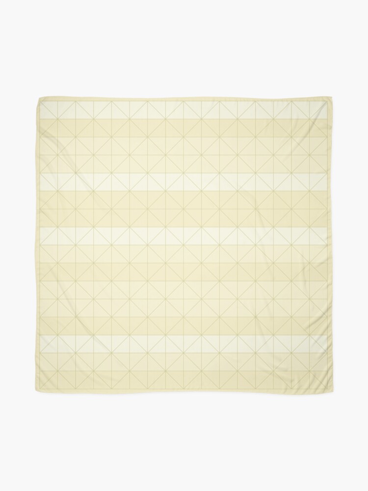 Alternate view of Geometric pattern yellow Scarf
