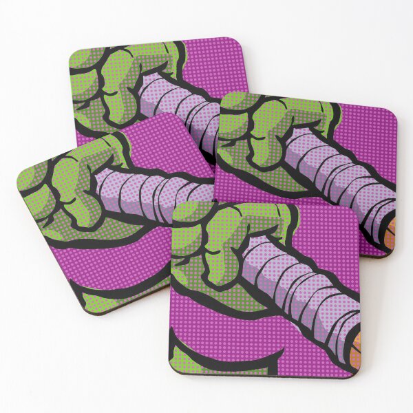 Item preview, Lichtenstein Pop Martial Art Quelonians | Purple designed and sold by butcherbilly.