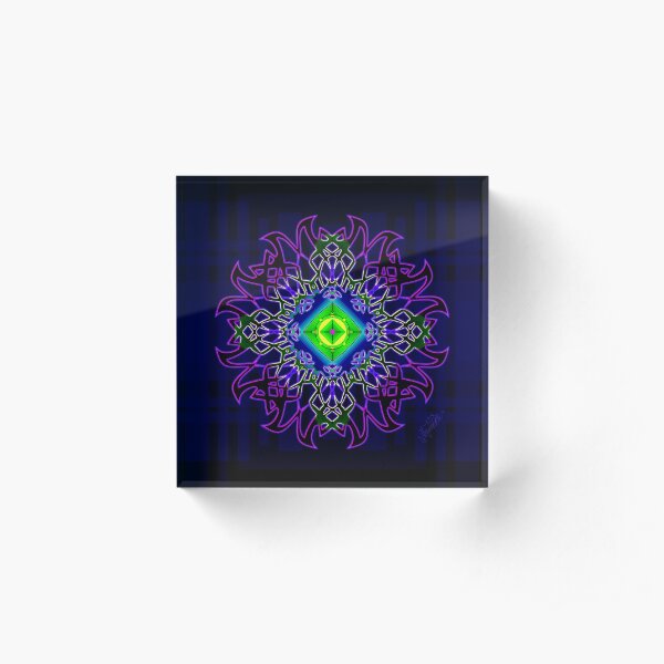 Wand Flower Acrylic Block