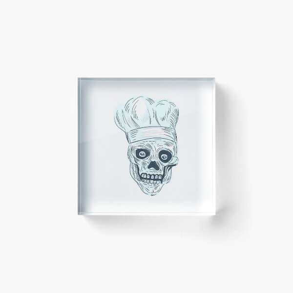 Item preview, Skull Chef Cook Drawing designed and sold by patrimonio.