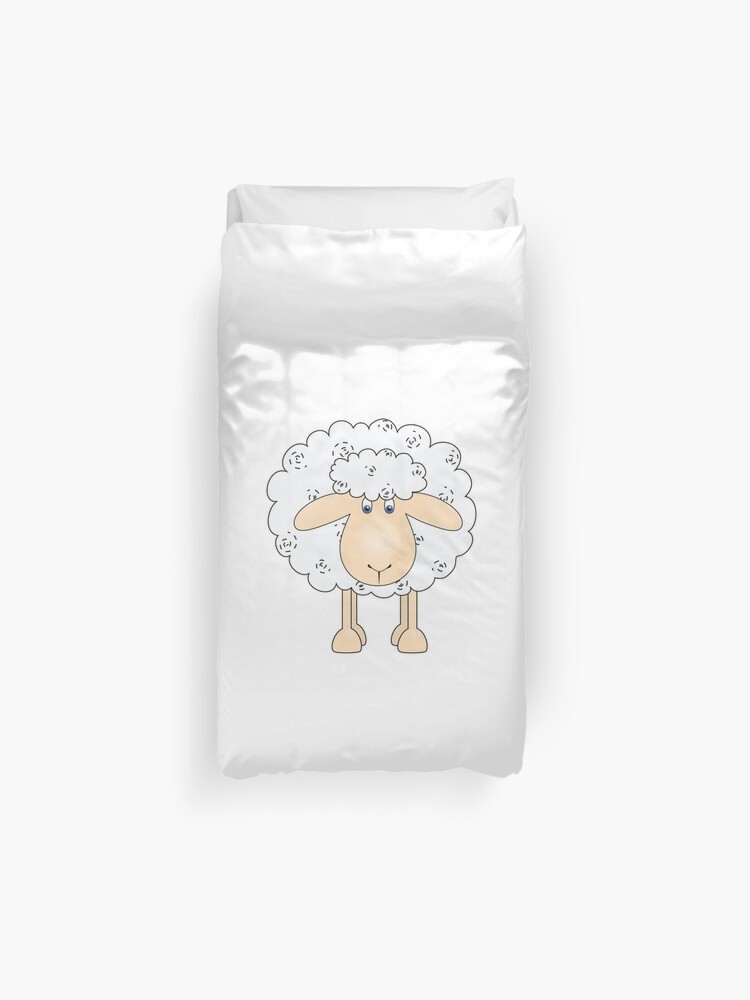 Housse De Couette Mouton Mignon Par Running Duck Redbubble