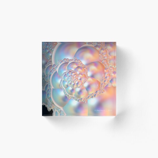 Beautiful Bubble Acrylic Block
