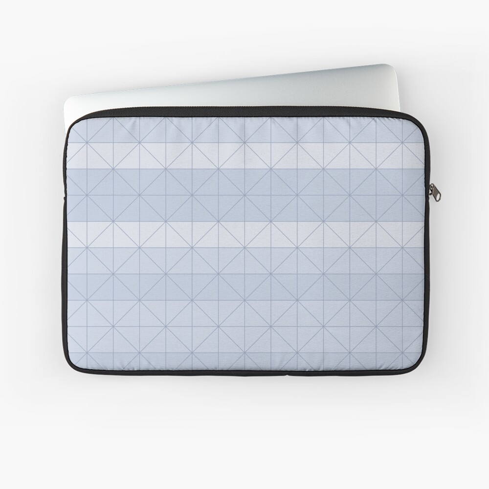 Geometric pattern light blue Laptop Sleeve