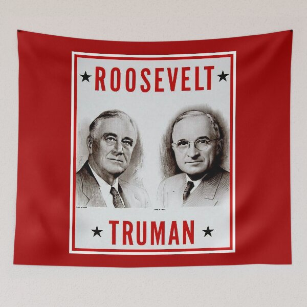 Item preview,  ROOSEVELT and TRUMAN : Vintage Election Advertisement Print designed and sold by posterbobs.