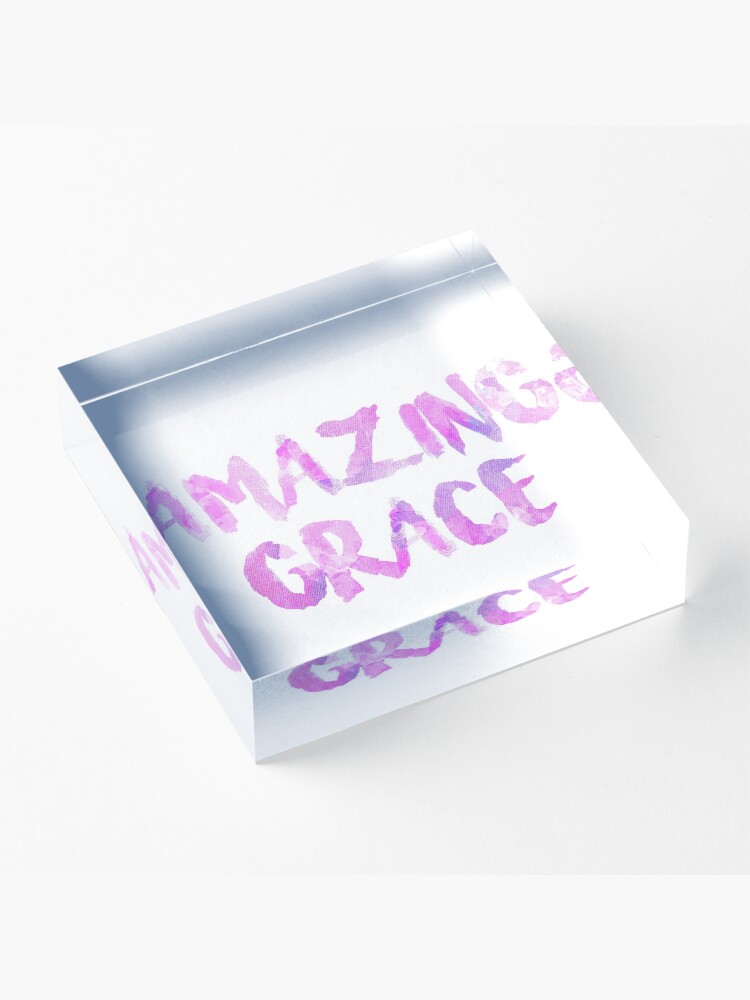 Alternate view of Amazing Grace Acrylic Block
