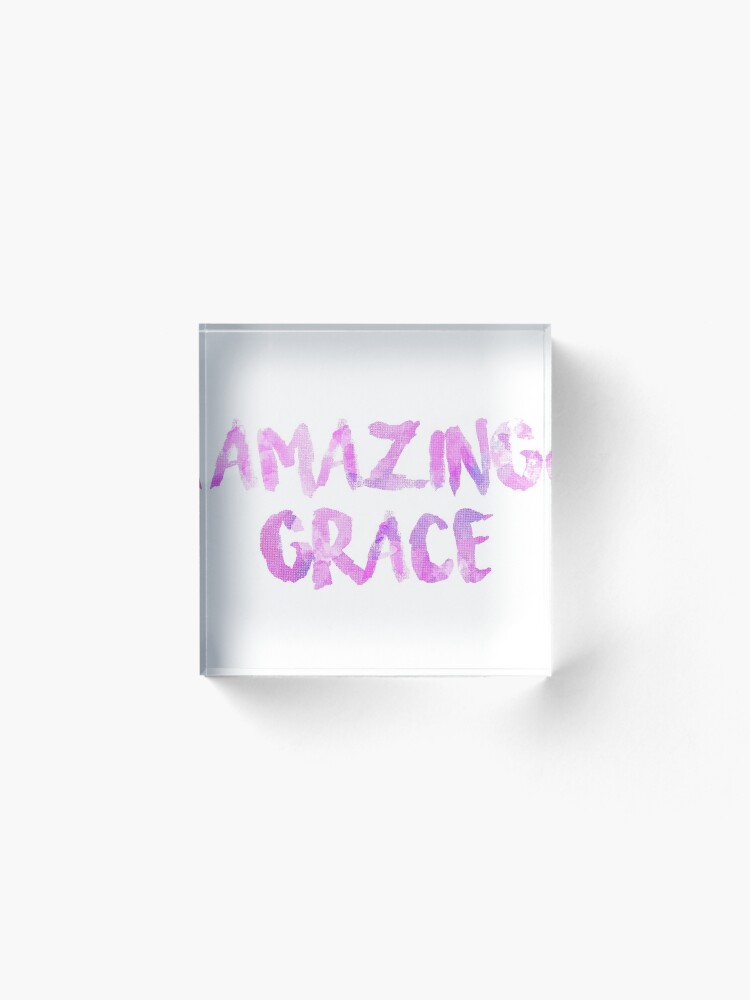 Alternate view of Amazing Grace Acrylic Block