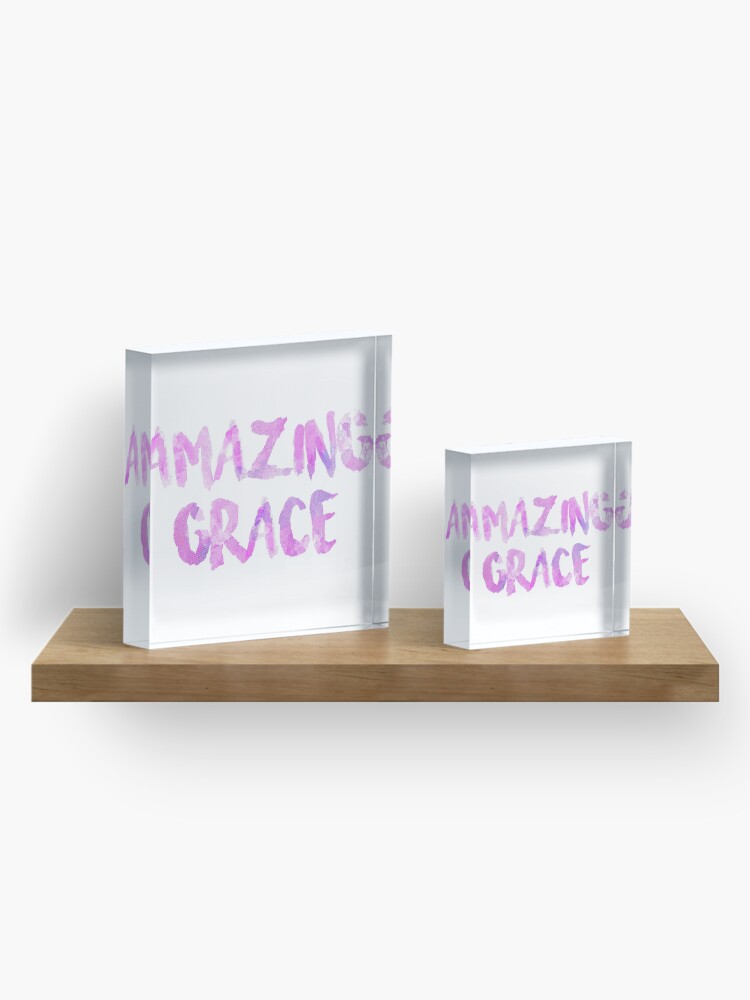 Alternate view of Amazing Grace Acrylic Block