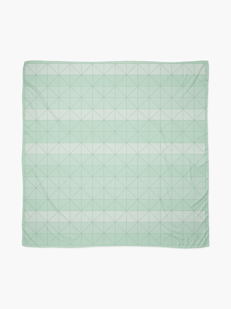 Alternate view of Geometric pattern mint green Scarf