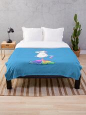 Einhorn Furz Fleecedecke