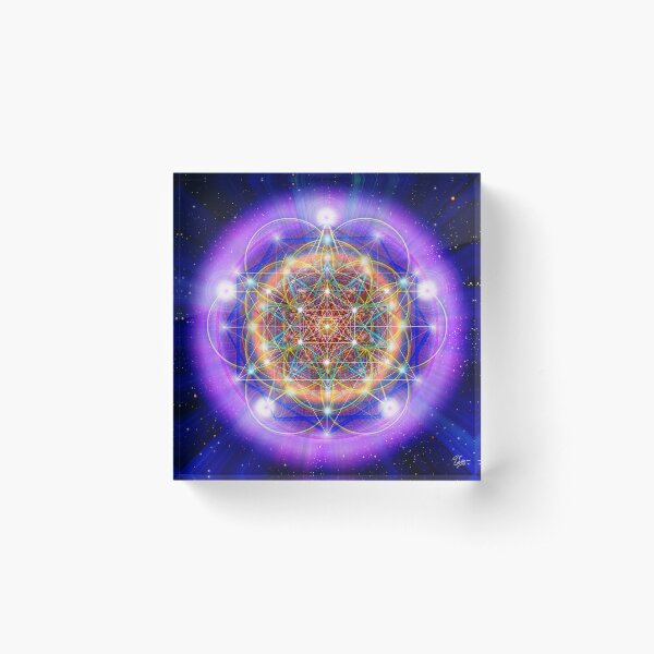Sacred Geometry 36 Acrylic Block