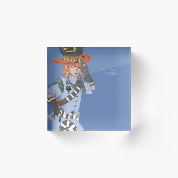 Fletchling gijinka Acrylic Block