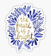 The Future is Bright – Navy & Gold Sticker