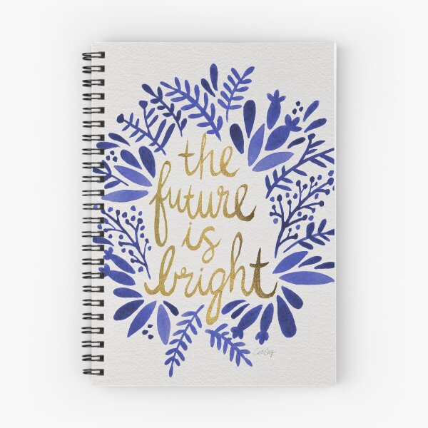 Item preview, The Future is Bright – Navy & Gold designed and sold by Cat Coquillette.