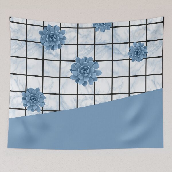 Item preview, Succulents geometric composition - Blue Grey designed and sold by Printables Passions.