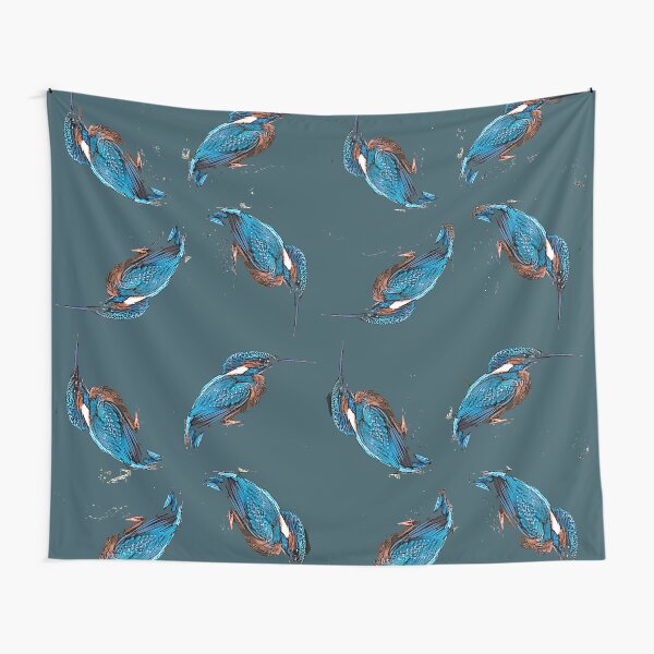 Kingfisher Pattern Tapestry