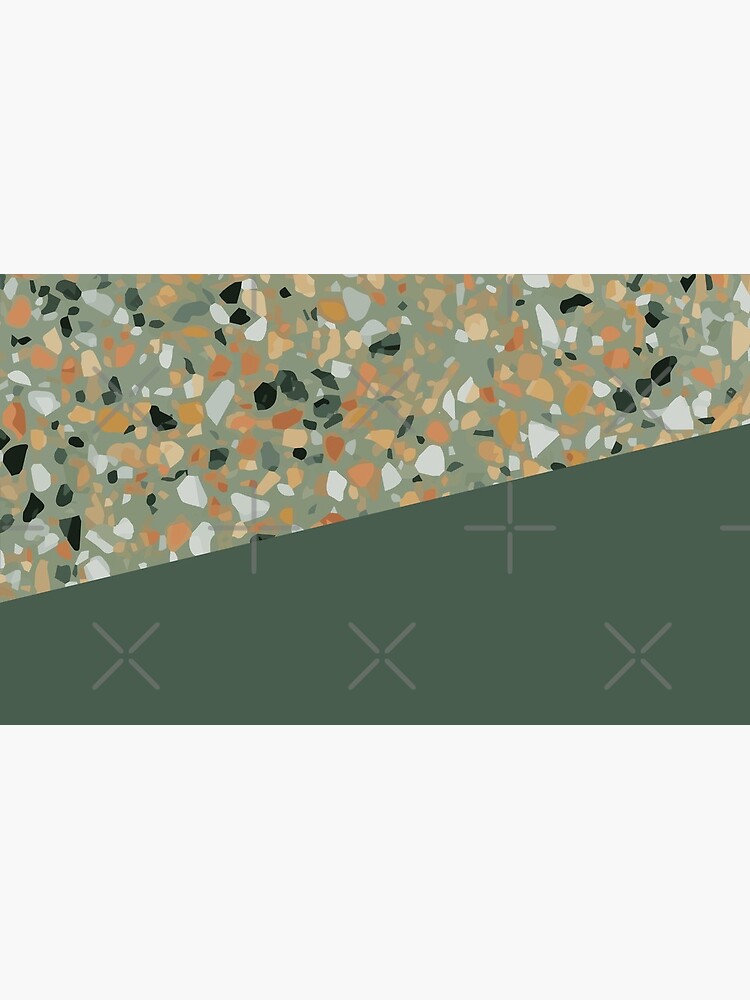 Terrazzo Texture Military Green #4 by PrintablesP