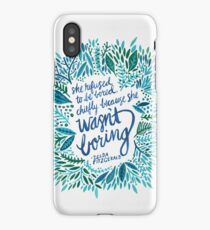 Zelda Fitzgerald – Blue on White iPhone Case/Skin