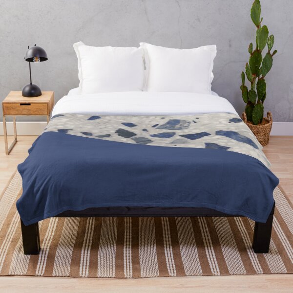 Item preview, Terrazzo Texture Dark Blue #2 designed and sold by Printables Passions.