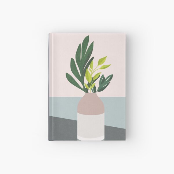 Green Leaves im Retro Design Notizbuch