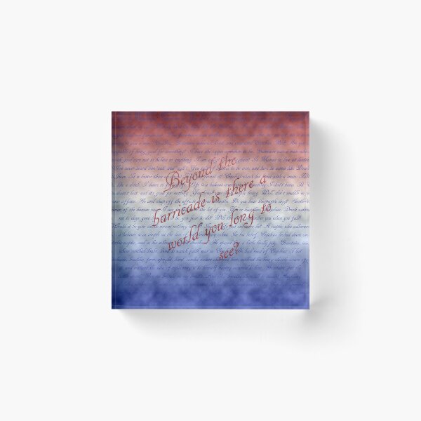 Item preview, Beyond the barricade is there a world you long to see? designed and sold by edwardvsdamon.