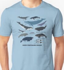 Know Your Baleen Whales Unisex T-Shirt