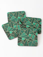 Emerald and Copper Coasters