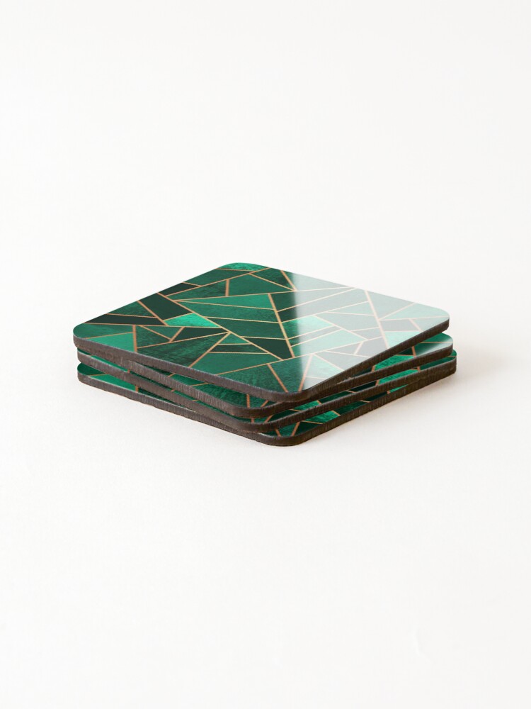 Alternate view of Emerald and Copper Coasters (Set of 4)