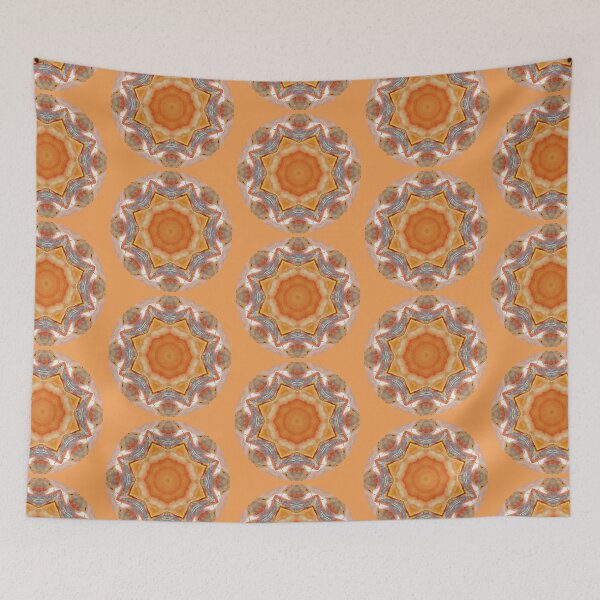 Item preview, Orange Peach Kaleidescope designed and sold by Ruth Palmer.