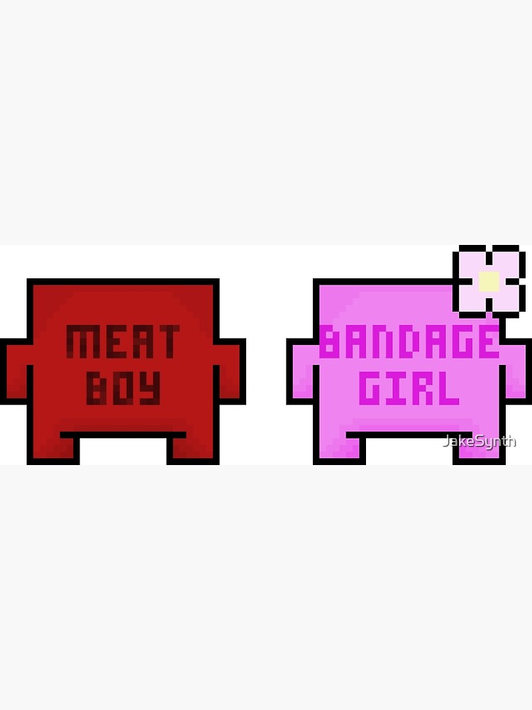 "Meat Boy and Bandage Girl" Poster by JakeSynth Redbubble