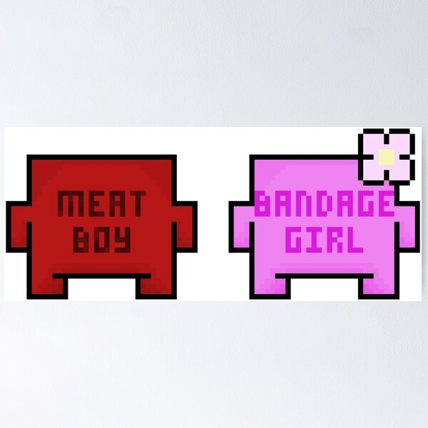 Item preview, Meat Boy and Bandage Girl designed and sold by JakeSynth.