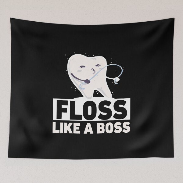 Item preview, Funny Dental Assistant product Floss Like A Boss Tooth Gift designed and sold by Pummli.