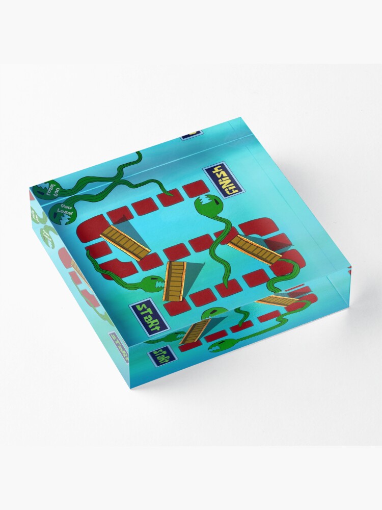 Alternate view of Eels and Escalators Acrylic Block