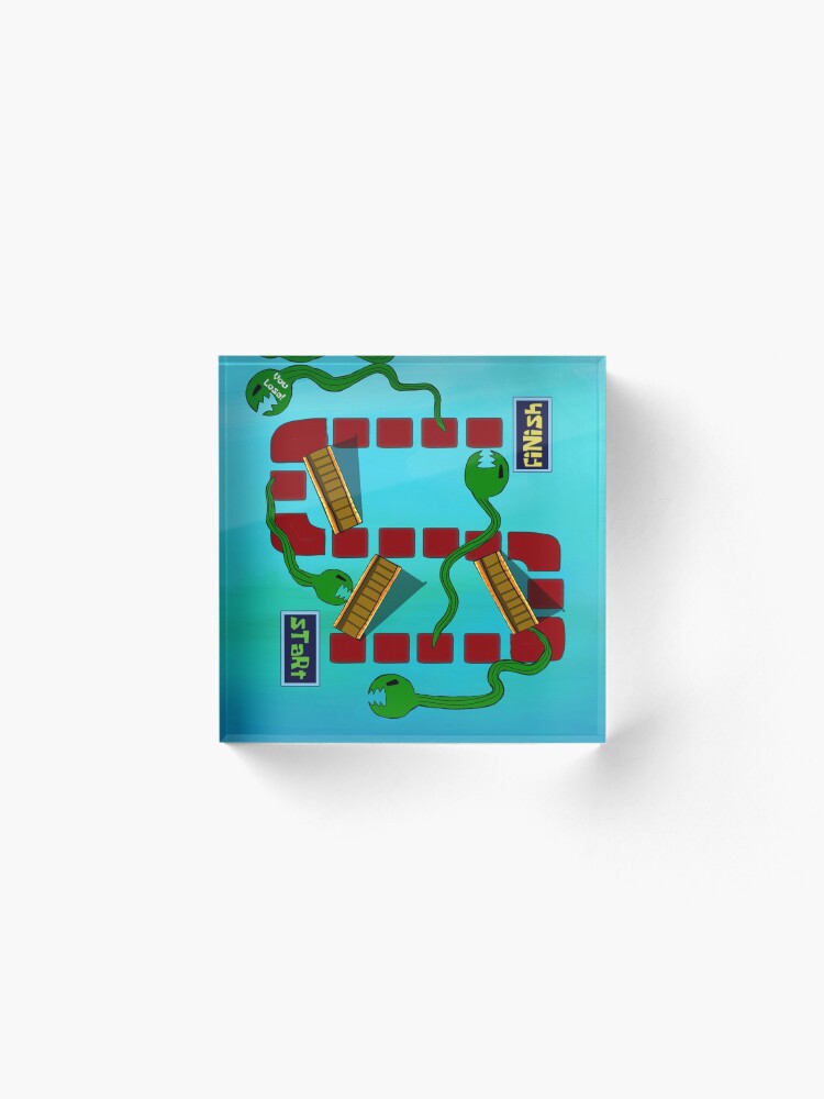 Alternate view of Eels and Escalators Acrylic Block