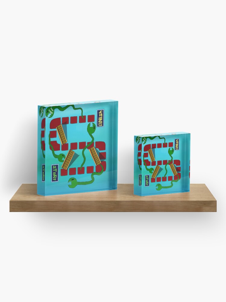 Alternate view of Eels and Escalators Acrylic Block