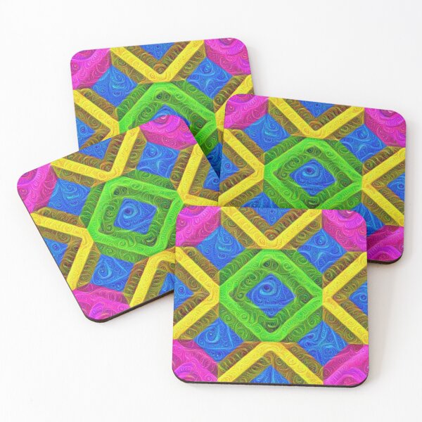 Item preview, #DeepDream Color Squares Visual Areas 5x5K v1448364075 designed and sold by blackhalt.