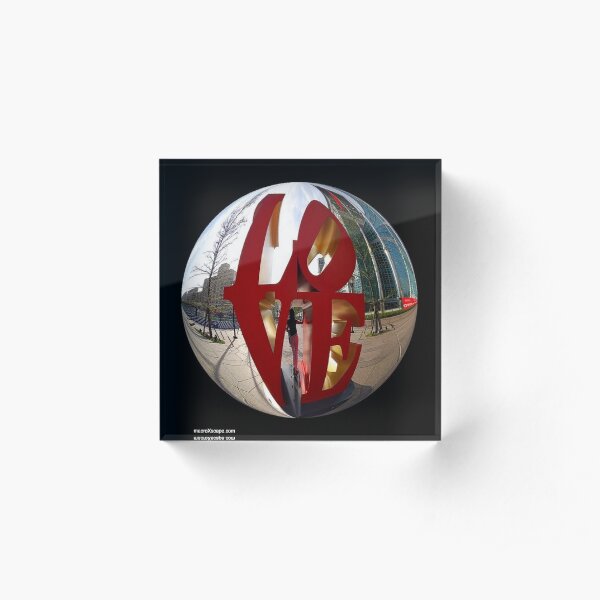 A Ball of Love Acrylic Block