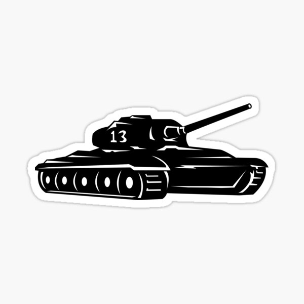 Item preview, Battle Tank designed and sold by AlienStickers.