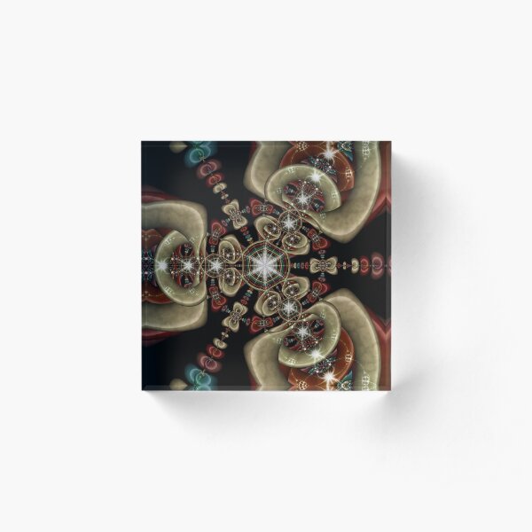 Ceramic Beadwork Acrylic Block