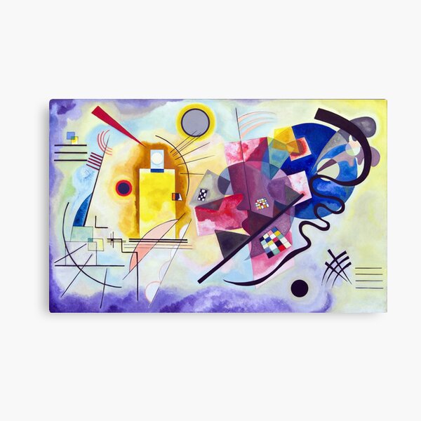 Ilustraciones de Kandinsky Jaune Rouge Bleu (amarillo rojo azul) 1925, diseño abstracto para carteles, impresiones, camisetas, hombres, mujeres, niños, jóvenes Lienzo
