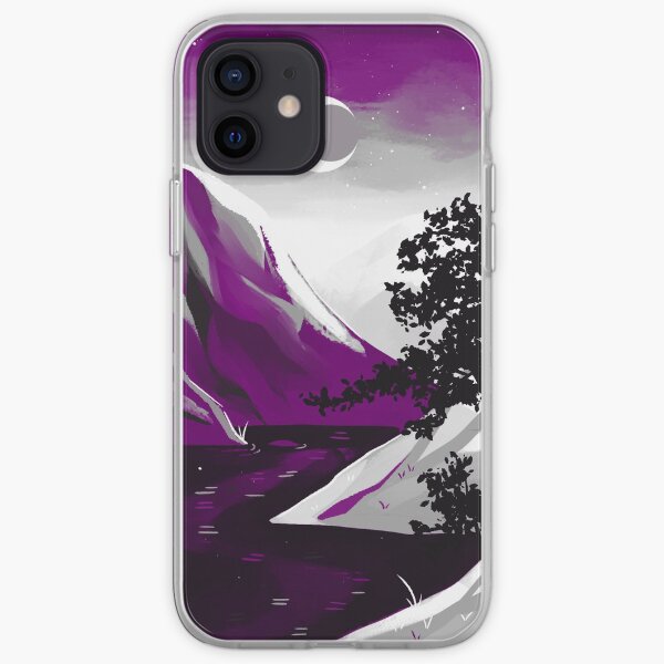 Asexual Pride Mountain iPhone Soft Case