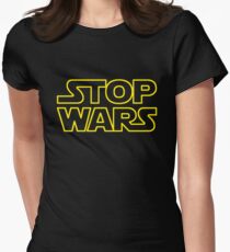 STOP WARS Women's Fitted T-Shirt
