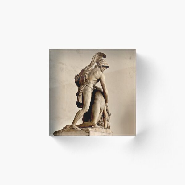MENELAUS SUPPORTING THE BODY OF PATROCLUS Acrylic Block
