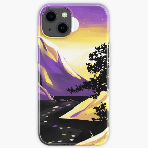 Nonbinary Pride Mountain iPhone Soft Case
