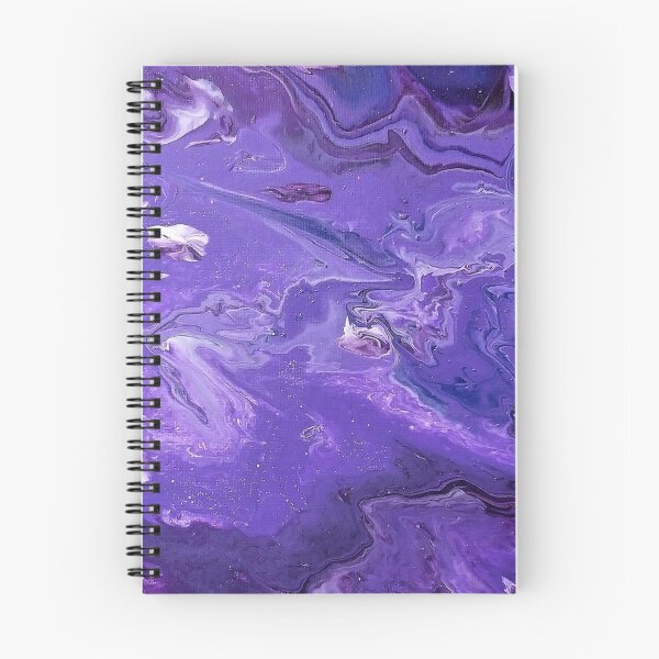 Item preview, Flowing Amethyst Fluid Pour Art designed and sold by GingerEccentric.