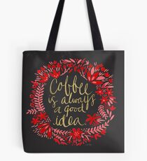 Coffee on Charcoal Tote Bag
